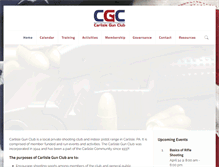 Tablet Screenshot of carlislegunclub.org